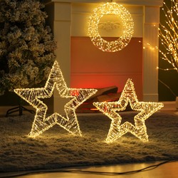 Decorazione LED natalizia a corrente Modee C5001 IP44 (600 LED, H400x50mm) bianco caldo