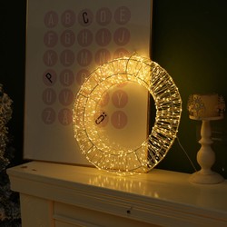 Decoração LED de Natal de rede Modee C5002 IP44 (720 LED, D400x80mm) branco quente