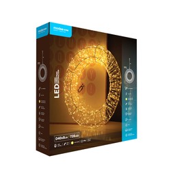 Décoration LED de Noël sur secteur Modee C5002 IP44 (720 LED, D400x80mm) blanc chaud