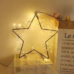 LED-Weihnachtsdekoration mit Batteriebetrieb Modee C4030 (60 LED, D30cm) warmweiß