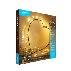 Batteridriven LED-juldekoration Modee C4031 (60 LED, D30cm) varmvit