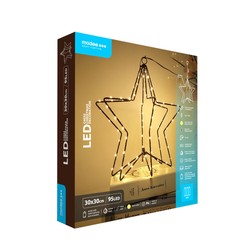 Decoración LED de Navidad a pilas Modee C4032 IP44 (95 LED, D30cm) blanco cálido