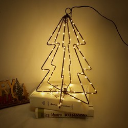 Рождественское светодиодное украшение на батарейках Modee C4034 IP44 (95 LED, H30x23cm) тёплый белый
