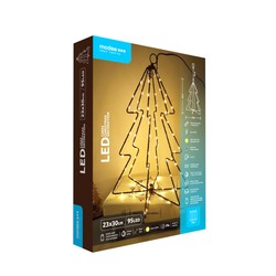 Dekoracja LED bożonarodzeniowa na baterie Modee C4034 IP44 (95 LED, H30x23cm) barwa ciepła