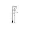 LED-kerstlichtsnoer op netstroom Modee C2020 uitbreidbaar (200LED/4m/H70cm) warm wit