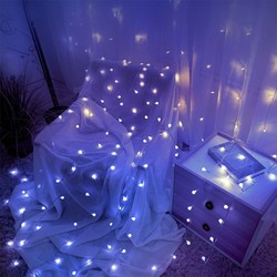 Mains-powered LED bead string lights Modee (100LED/10m/10cm) cool white