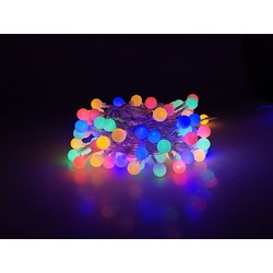 Girlanda LED z perełkami z zasilaniem sieciowym Modee (100LED/10m/10cm) wielokolorowy