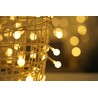 Girlanda LED z perełkami bożonarodzeniowa z zasilaniem sieciowym Modee (100LED/10m/10cm) barwa ciepła