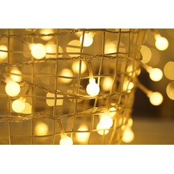 Catena luminosa LED natalizia a perle a corrente Modee (100LED/10m/10cm) bianco caldo