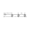 Catena luminosa decorativa LED natalizia a batterie con mollette Modee C3013 (10LED/120cm/10cm) bianco caldo