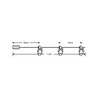 Battery-operated decorative LED Christmas string lights with clips Modee C3014 (10LED/120cm/10cm) warm white