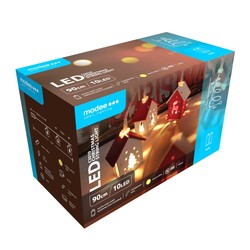 Guirnalda decorativa LED de Navidad a pilas Modee C3010 (10LED/120cm/10cm) blanco cálido
