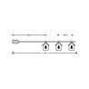 Battery-operated decorative LED Christmas string lights Modee C3010 (10LED/120cm/10cm) warm white