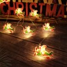 Grinalda decorativa LED de Natal a pilhas Modee C3020 (10LED/120cm/10cm) branco quente