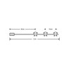 Guirlande décorative LED de Noël à piles Modee C3024 (10LED/120cm/10cm) blanc chaud