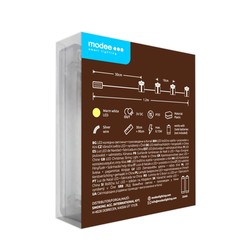 Guirnalda decorativa LED de Navidad a pilas Modee C3025 (10LED/90cm/10cm) blanco cálido