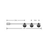 LED-Weihnachts-Dekolichterkette mit Batteriebetrieb Modee C3026 (10LED/120cm/10cm) warmweiß
