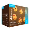 Grinalda decorativa LED de Natal a pilhas Modee C3027 (10LED/120cm/10cm) branco quente