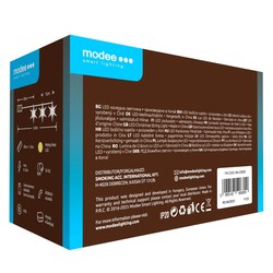 Girlanda dekoracyjna LED bożonarodzeniowa na baterie Modee C3028 (10LED/165cm/15cm) barwa ciepła