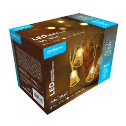 LED-kerstlichtsnoer op netstroom Modee C2014 (50LED/4.9m/10cm) warm wit