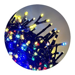 LED-Weihnachtslichterkette mit Netzbetrieb Modee C2018 (384LED/2.1m) mehrfarbig