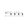 Batteridriven LED-julljusslinga Modee C1013 (10LED/1.35m/15cm) varmvit