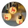 Guirlande LED de Noël à piles Modee C1014 (10LED/1.35m/15cm) blanc chaud