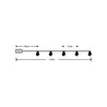 Girlanda LED bożonarodzeniowa na baterie Modee C1014 (10LED/1.35m/15cm) barwa ciepła