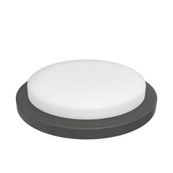 Круглый влагозащищённый светодиодный светильник Modee 24W 4000K (D240x38mm) IP65 (2160 lm) чёрный цвет