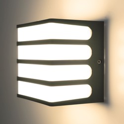LED-vägglampa Modee (LWL0010) 8W IP65 120x120x92mm (610 lm)