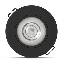 Rund LED-downlight Modee 4,8W 4000K IP20 D80xH32mm ROT (420 lm) svart