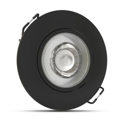 Круглый светодиодный даунлайт Modee 4,8W 4000K IP20 D80xH32mm ROT (420 lm) чёрный цвет