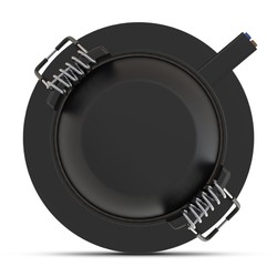 Круглый светодиодный даунлайт Modee 4,8W 4000K IP20 D80xH32mm ROT (420 lm) чёрный цвет