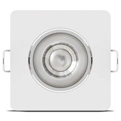 LED-Downlight quadratisch Modee 4,8W 4000K IP20 80xH32mm ROT (420 lm) weiß
