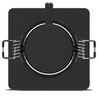 Downlight LED quadrato Modee 4,8W 4000K IP20 80xH32mm ROT (420 lm) colore nero