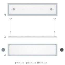 LED-panel PMMA Modee 300x1500mm 50W 4000K driver PHILIPS (5000 lm)