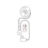 Ruban LED avec télécommande Modee 12W IP20 à détecteur 2700K (800 lm) 3M