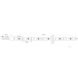 Ταινία LED Modee DC12V 4,8W/m 60LED/m 8mm IP20 2700K (540 lm/m) B30