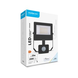 Naświetlacz LED Modee seria A3 z czujnikiem 20W 120° 6000K (2000 lm)