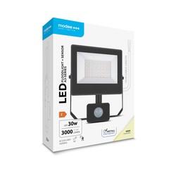 Proiettore LED Modee serie A3 con sensore 30W 120° 4000K (3000 lm)