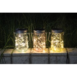 Glass solar LED garden lantern Modee DS005