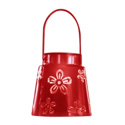 Lâmpada solar LED de jardim Modee LT008R (H11xD11,5cm) cor vermelha