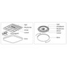 Plafón LED Modee A-H102 2x48W 3CCT D510x75mm + mando a distancia (9120 lm)