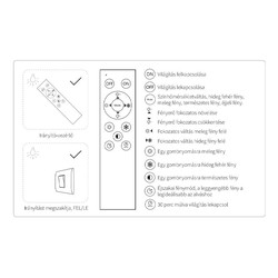 Plafon LED Modee A-H102 2x48W 3CCT D510x75mm + comando (9120 lm)