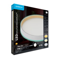 Plafonnier LED Modee CLE1WH 26+6W 3CCT+RGB D320mm + télécommande (2600 lm)