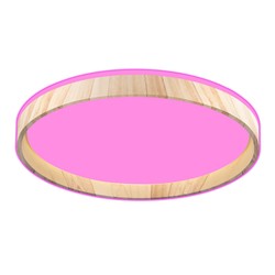 Plafoniera LED Modee CLG1W 30W 3CCT+RGB D390mm + telecomando (2000 lm) effetto legno