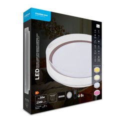 Plafonnier LED Modee CLI1 30W 3CCT+RGB D405mm + télécommande (3000 lm)