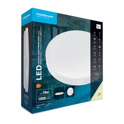 LED ceiling light Modee IP44 18W 4000K Ø255×70 mm PMMA (1900 lm)