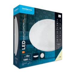 Plafon LED Modee IP44 18W 4000K Ø260×70 mm efekt gwiazd (1800 lm)