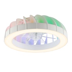 Plafón LED con ventilador Modee 30W RGB + 3CCT D540mm con mando a distancia F2 (4200 lm)